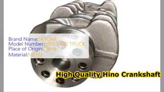 Hino 300 N04C Crankshaft 13411 E0071 Suku Cadang Berkualitas Tinggi