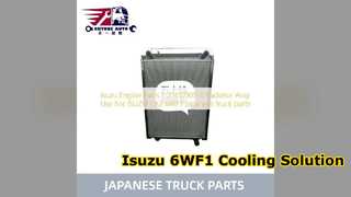Isuzu 6WF1 Radiator Assy 1214109000 Suku Cadang Truk Premium