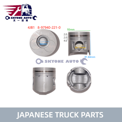 Bagian Truk Jepang Mesin Piston 8979402210 8-97940221-0 Untuk ISUZU 2.8TON TFR 4JB1T OEM 8-97940221-0
