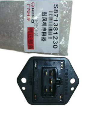 Resistor Kipas Blower S8713-81230 S871381230 Suku Cadang Truk Jepang untuk Truk HINO 700 P11C FM2P Suku Cadang Mesin Hino