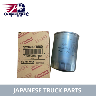 Suku cadang truk Jepang Filter Bahan Bakar S2340-11580 23401-1221 23401-1580 23304-EV233 untuk Truk HINO E13C P11C J08E Suku Cadang Mesin Hino