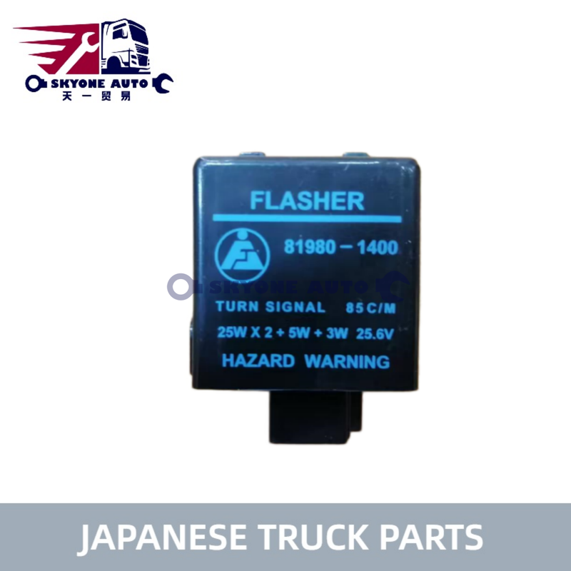 Relai Flasher Truk Jepang 24V 81980-1400 untuk Truk HINO Suku Cadang Mesin Hino