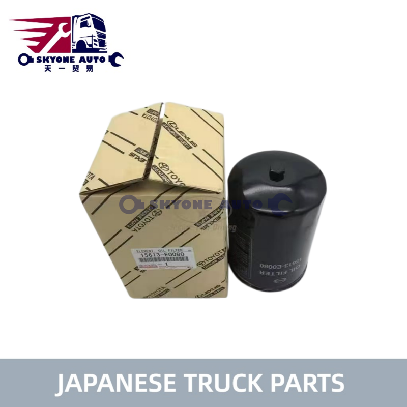 Filter Oli Diesel HINO 15630-E0080 15613E0080 15613-EV015 untuk Truk TOYOTA/HINO 300 Suku Cadang Truk Jepang