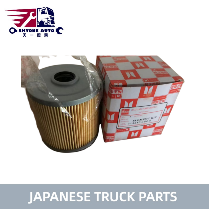 Suku Cadang Truk Jepang Filter Elemen Bahan Bakar 1-13240194-0 1132401940 untuk Truk ISUZU CXZ 10PE1 6HK1 SUKU CADANG TRUK ISUZU